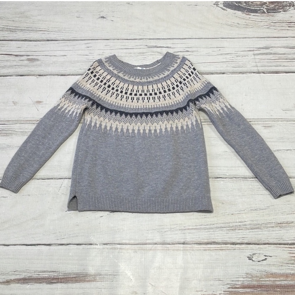Boden Sweater Wool Cashmere Fair Isle Size Medium